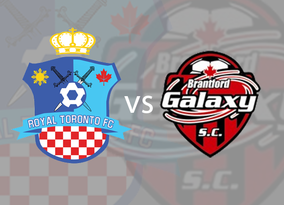 Game has been canceled between Royal Toronto FC vs Brantford Galaxy at 6:00 pm