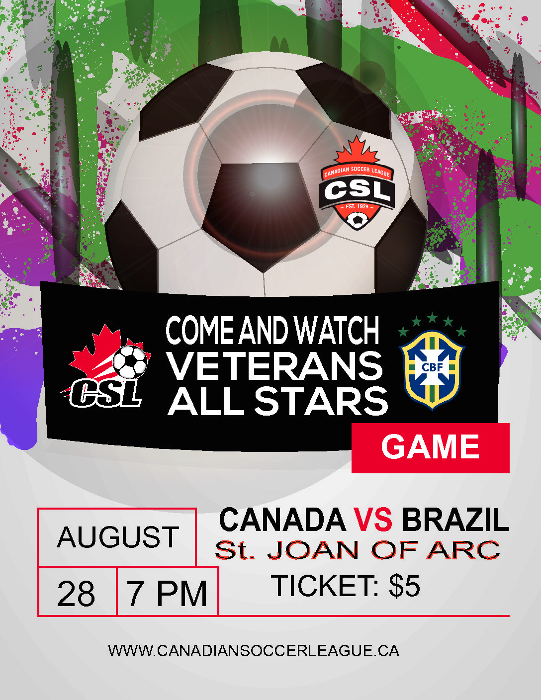 CANADIAN TEAM ANNOUNCED FOR MATCH WITH ANARQUI FUTEBOL & AMIGOS OF BRAZIL